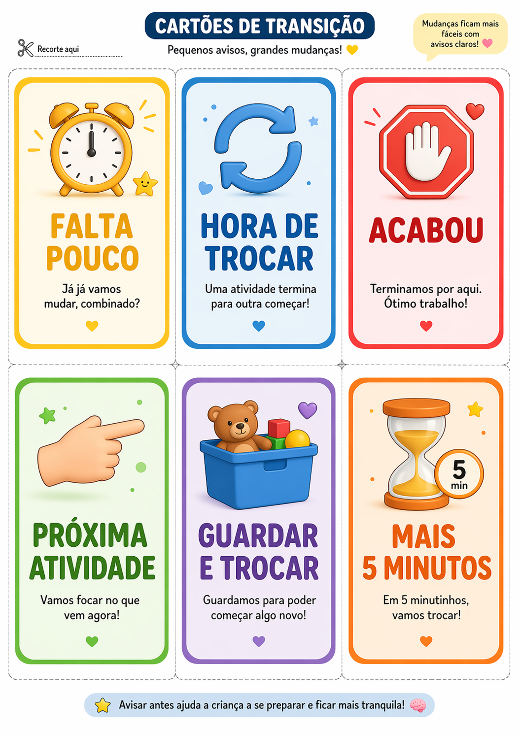 CARTÕES DE TRANSIÇÃO