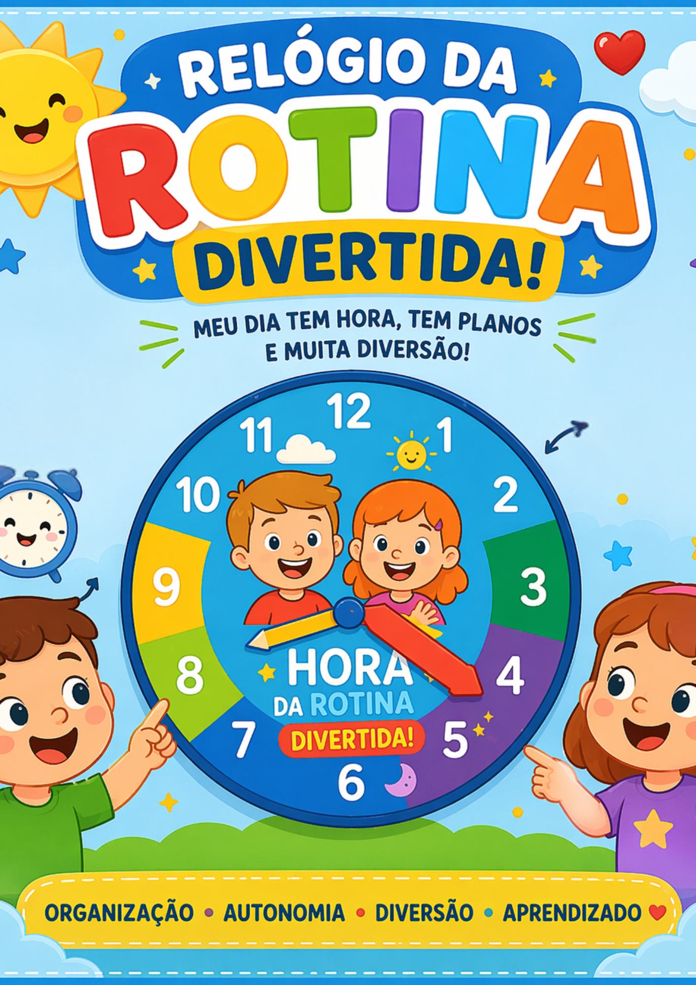 RELÓGIO DA ROTINA DIVERTIDA